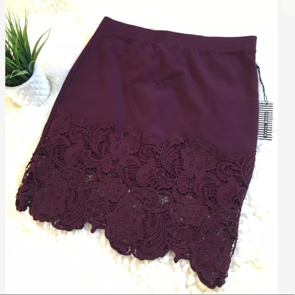 Haute Monde Embroidered Skirt Sz 2XL